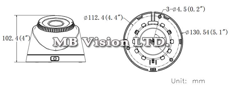 HD-TVI камерата за видеонаблюдение на Hikvision, модел DS-2CE56C2T-VFIR3