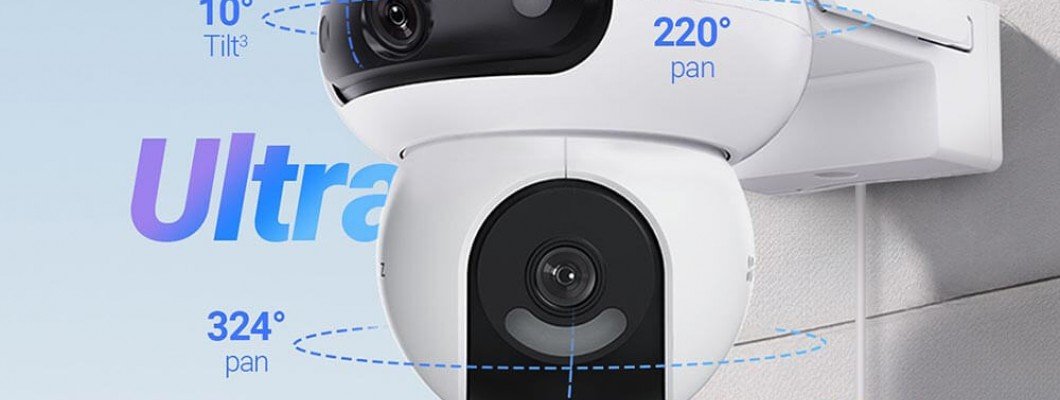 Ezviz CS-H90 – 4MP Wi-Fi PT камера с два обектива | Видеонаблюдение с цветна нощен режим