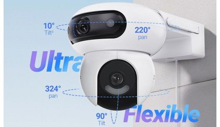 Ezviz CS-H90 – 4MP Wi-Fi PT камера с два обектива | Видеонаблюдение с цветна нощен режим