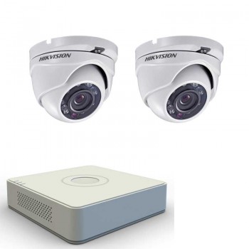 Full HD комплект за наблюдение Hikvision с 2 камери, DVR Full HD комплект за наблюдение Hikvision с 2 камери, DVR