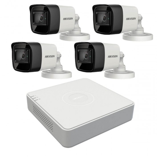 2MP комплект за наблюдение Hikvision с 4 камери, DVR