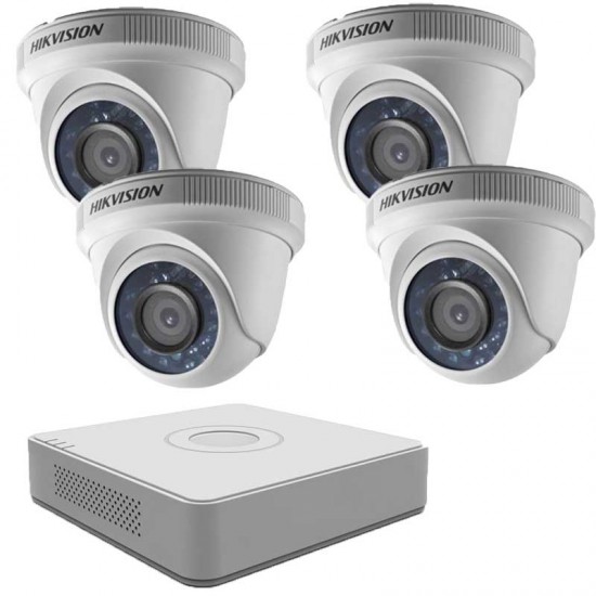 HD комплект  Hikvision с 4 HD вътрешни камери, DVR