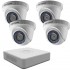HD комплект  Hikvision с 4 HD вътрешни камери, DVR