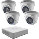 HD комплект Hikvision с 4 HD вътрешни камери, DVR HD комплект Hikvision с 4 HD вътрешни камери, DVR