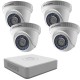 HD комплект  Hikvision с 4 HD вътрешни камери, DVR