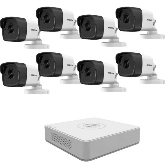 5MP комплект за наблюдение Hilook с 8 камери, DVR