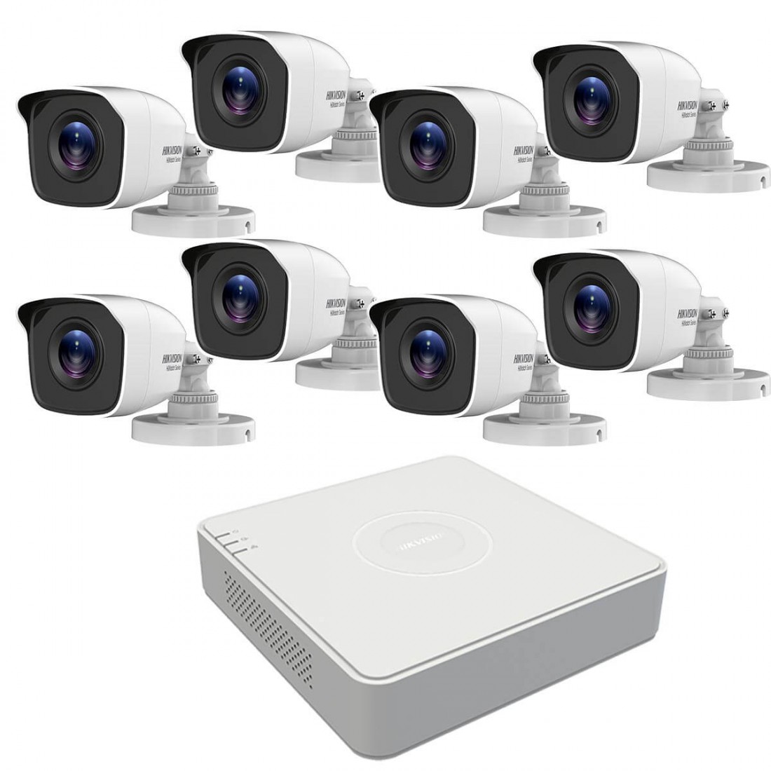 2MP комплект с 8 камери за наблюдение Hikvision и DVR