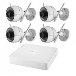 Комплект с 4 безжични камери и рекордер Hikvision Комплект с 4 безжични камери и рекордер Hikvision