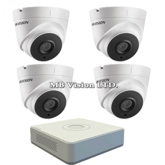 Готов комплект с 4 Full HD камери и DVR Hikvision