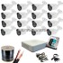 Готов, промо комплект HD видеонаблюдение с 16 HD камери, рекордер, хард диск, кабел и всичко нужно