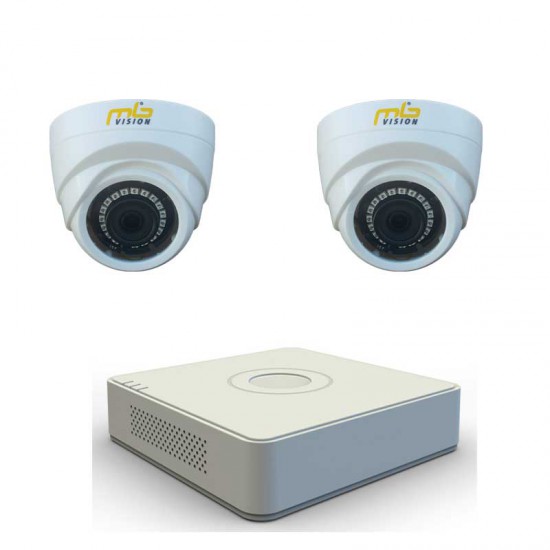 HD комплект 2 вътрешни HD камери, IR 20м и DVR рекордер HD комплект 2 вътрешни HD камери, IR 20м и DVR рекордер