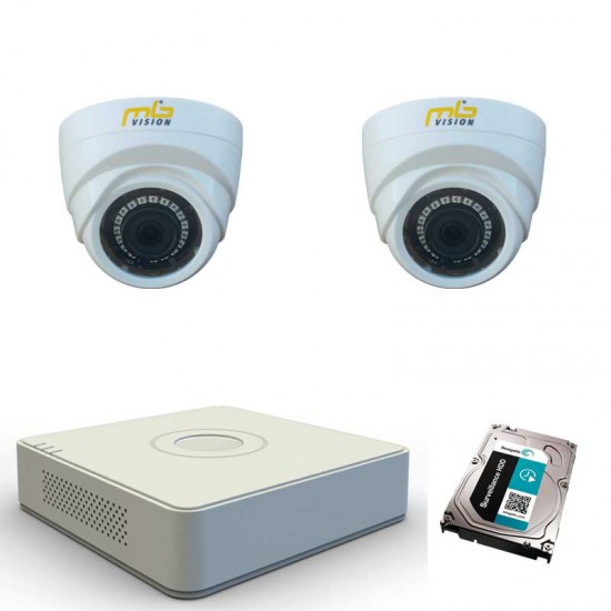 HD комплект 2 вътрешни HD камери, IR 20м и DVR и 1TB HDD HD комплект 2 вътрешни HD камери, IR 20м и DVR и 1TB HDD