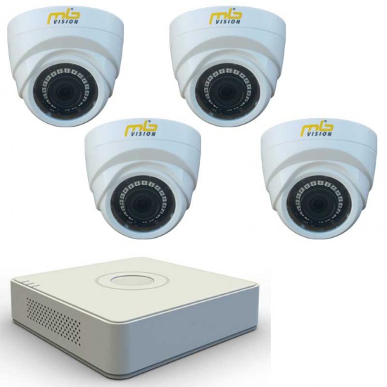 HD комплект 4 вътрешни HD камери, IR 20м и DVR рекордер HD комплект 4 вътрешни HD камери, IR 20м и DVR рекордер
