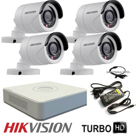 Готова промоционална Turbo HD система за видеонаблюдение с 1MPix HD камери Hikvision