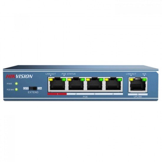 PoE switch Hikvision DS-3E0106HP-E, 6 порта