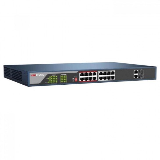 PoE switch Hikvision DS-3E0318P-E(B), 18-портов