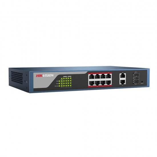 Hikvision DS-3E1310P-E, управляем PoE суич, 10 порта Hikvision DS-3E1310P-E, управляем PoE суич, 10 порта
