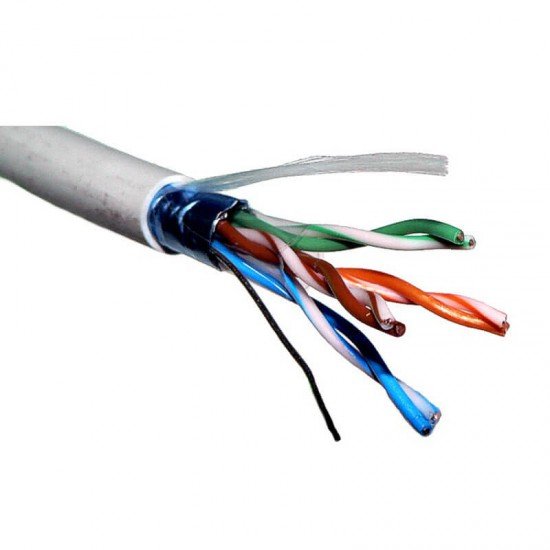 FTP кабел Cat5 за пренос на видеосигнал и захранване по усукана двойка