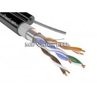 FTP/M Cat5e 24AWG CU - меден кабел с носещо карбоново въже