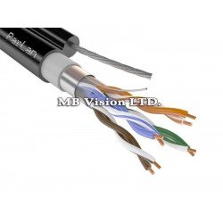 FTP/M Cat5e 24AWG CU - меден кабел с носещо карбоново въже FTP/M Cat5e 24AWG CU - меден кабел с носещо карбоново въже