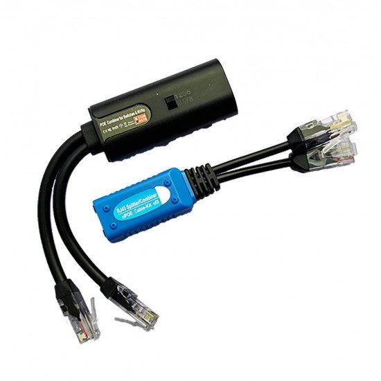 PoE сплитер за видео и PoE по FTP