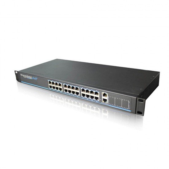 UTEPO UTP3-SW24-TP420, 26 порта управляем PoE суич UTEPO UTP3-SW24-TP420, 26 порта управляем PoE суич