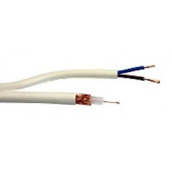 Комбиниран кабел за видеонаблюдение RG59 + 2x0,75mm