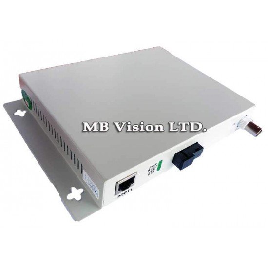 Комплект приемник и предавател за пренос на 1 видеосигнал, PTZ управление по оптика до 40км - EB-DV1010