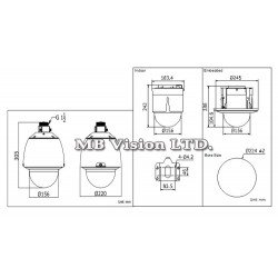1MPix Turbo HD PTZ камера, 23х оптично, 16х цифрово приближение, Hikvision HD TVI DS-2AE5123T-A