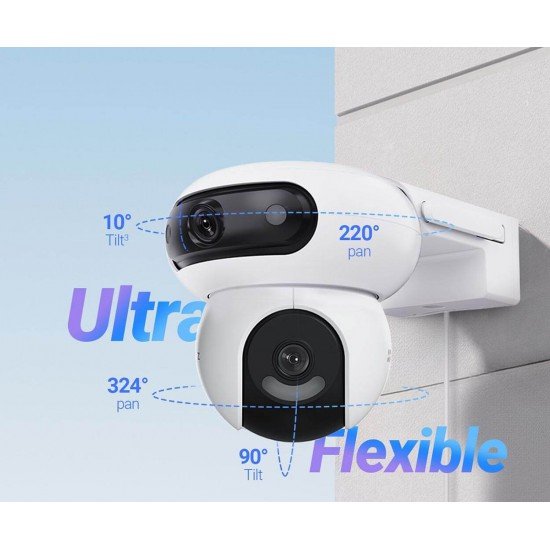 4MP Wi-Fi управляема камера Ezviz CS-H90 с два обектива, цветен нощен 4MP Wi-Fi управляема камера Ezviz CS-H90 с два обектива, цветен нощен