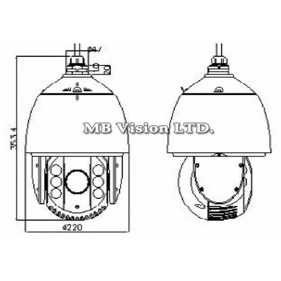 PTZ камера 2MP Hikvision DS-2AE7232TI-A, 32x, IR 150m