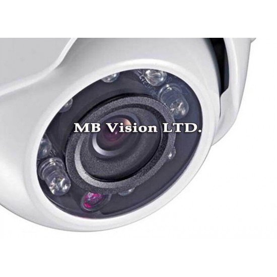 Вандалоустойчива, куполна камера 700TVL с фиксиран обектив 2.8mm