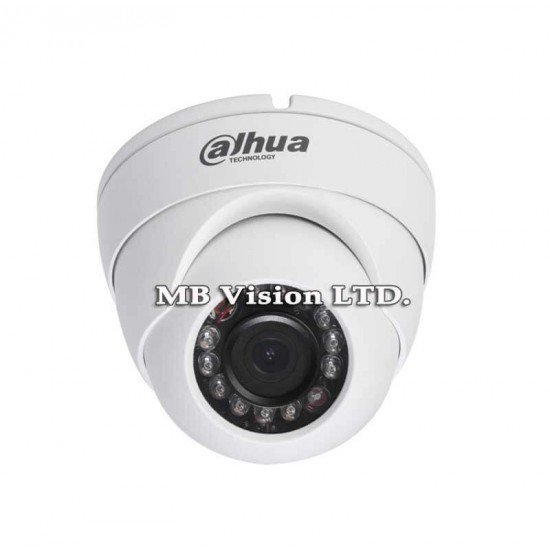 Мрежова куполна камера Dahua IPC-HDW1420S, резолюция 4MP, нощен режим до 30м 
