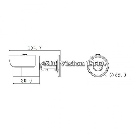 2.4MPix Gen II HDCVI външна камера с IR до 20m Dahua HAC-HFW2220S