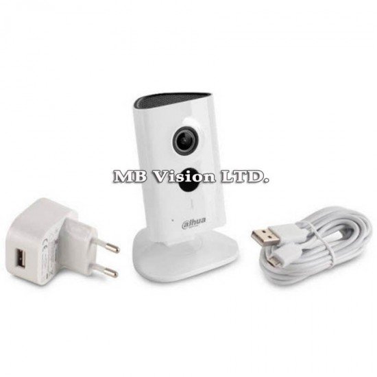 Безжична (Wi-Fi), IP камера Dahua IPC-C35 с нощен режим до 10м, вграден микрофон и говорител, слот microSD
