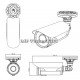 Външна 2 Мегапиксела вариофокална 2.8-12mm, HD-SDI IR до 40м камера