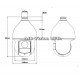 PTZ  4MP IP куполна камера Dahua, 30х оптично, 16x цифрово увеличение, 100m IR - SD59430U-HN